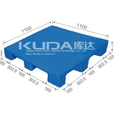 high-density virgin PE 1111C PBJJ PLASTIC PALLET（BUILT-IN STEEL TUBE）from china good quality