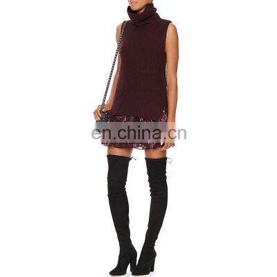 Customisable Womens Sweater Dress Wool Vest Merinos