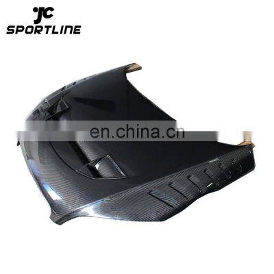 TTS Style TT Bonnet with Vents Carbon Fiber Hoods for Audi TT 8J 08-12