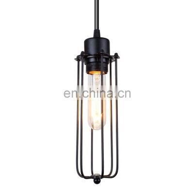 Vintage Iron Wire Cage Lamp E27 Decorative Loft Pendant Light