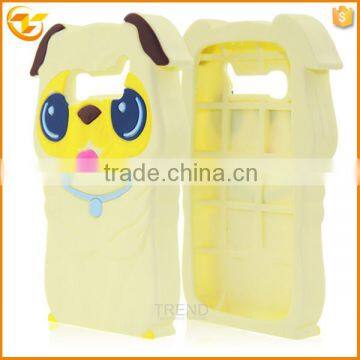 wholesales cute dog silicone cover case for alcatel one touch pop c5