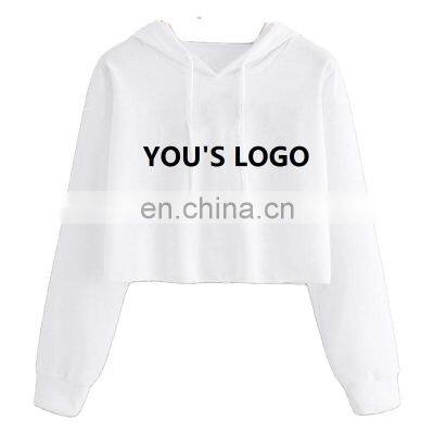 Custom brand umbilical hooded sweater Amazon independent station fashion trend foreign trade women's hooded sweater