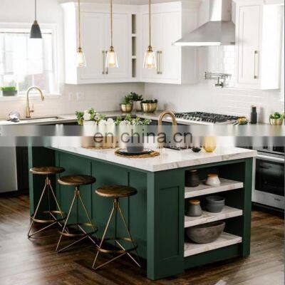 Country style kitchen furniture shaker kitchen cabinets with island