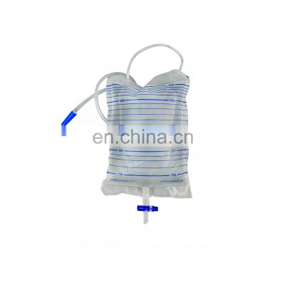 Wholesale economic T valve adult  urine collection bag