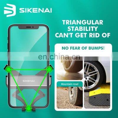 SIKENAI Automatic Adjustment Cell Phone Holder For Car Gravity Linkage Holder photo-5