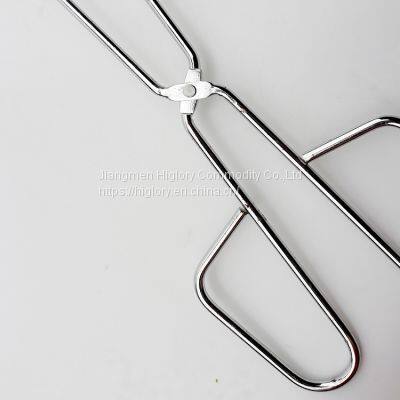 Wholesale Promotion Household Iron With Zinc Coat Food Steak Clamp Kitchen Domestic Party BBQ Tong photo-4
