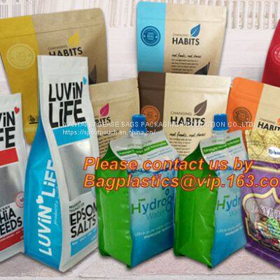 GRAIN FLOUR PACKAGING,Custom Print Aluminum Foil Pouch Packaging Bag,Custom Aluminum Foil Stand Up Flat Pouch Bags Stand photo-2