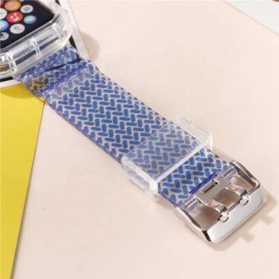 2021 Newest Sport Strap for Apple Watch Band Series 6 SE 1 2 3 4 5 Silicone Transparent for IWatch 6 Strap 38/40mm 42/44mm Wirs photo-5