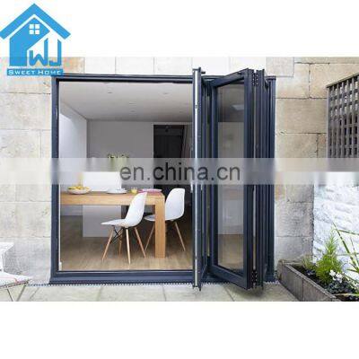 As2208 Interior Door As2047 En Standard Glass Privacy As1288 Structural Glazing Aluminum Alloy Bi-Folding Door