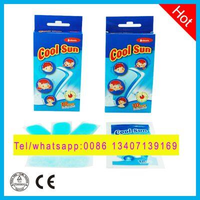 Fever cooling gel sheet