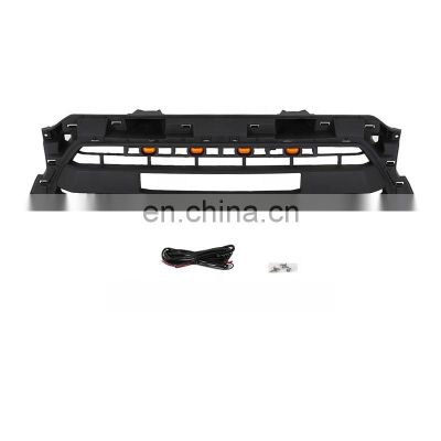 China auto parts factory direct LED light ABS black front radiator grille fit for toyota tacoma 2012-2015