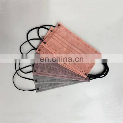 Morandi Color Medical Disposable Nonwoven 3ply Surgical Face Mask photo-3