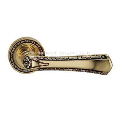 Popular New Design Good Quality Zinc Alloy/zamac/zamak/aluminum Door Handle for European Door Lock