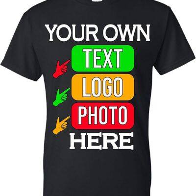 Custom T-Shirts for Men and Women Design Your Own Personalized Shirt With Text Image Logo Customizable Front and Back Print photo-3