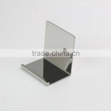 Polished Silver Metal Purse Display L Stand Metal Wallet Display Stand photo-3