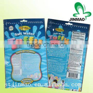 Zip seal plastic bags for food packaging