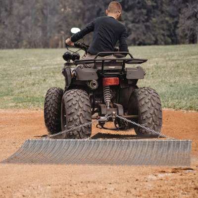 4ftx 4ft Drag Mat Heavy Duty Steel Mesh Field Farm Leveling for ATV UTV photo-4