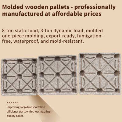 High-Strength, Nail-Free, Splinter-Free Molded Wood Pallets — Specialized for Warehousing and Logistics