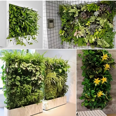 Multi-pocket Strawberry Grow Bags Hanging Vertical Flower Herb Planter Bags for Balcony Garden Decoration