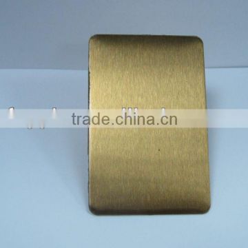 201 satin stainless steel plate(brass)