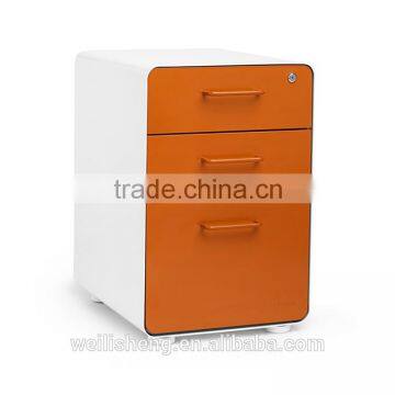 WLS different color modern office furniture mobile multi drawer metal cabinet