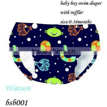 Baby Ruffle Diaper Cartoon Swimwear Pants