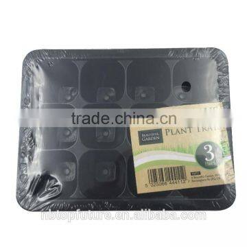 In door plant growing trays of 3 package PS for beautiful garden