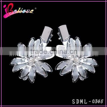 2015 fashion hair jewelry hot sale rhinestone hair pins,metal flower hair pins for women