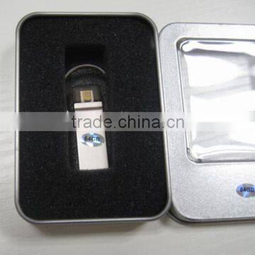 Custom Phone Use Metal Flash Drive USB 3.0 with Gift Box