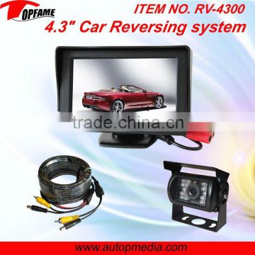 RV-4300 4.3" digital LCD monitor Car back up system with night vision camera