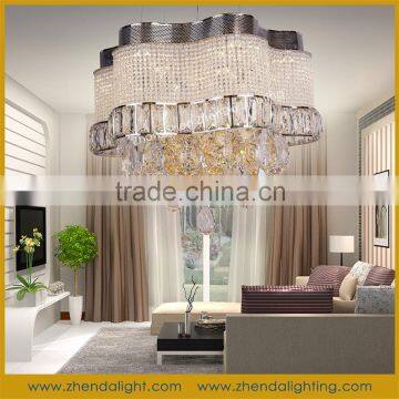 Customized energy saving living room crystal ceiling chandelier light &led crystal lamps modern design