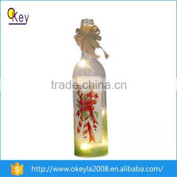 2016 manufacture indoor transparent led liquor Bottle night Lights for christmas decoration