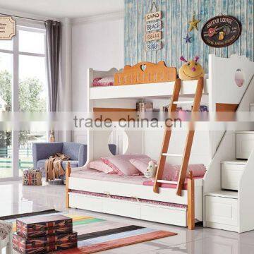 New Product Kid Bedroom Furniture Country Style Kid Bunk Bed K29 Quality Choice