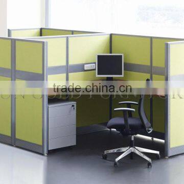 Wooden Green Aluminum Partition ,Glass Office Cubicle with MDF surfaced ( SZ-WS424)