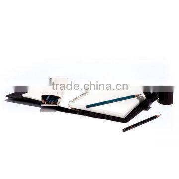 Hand-stitched With Dull Nickel Button for Closure Leather Book Holder photo-4