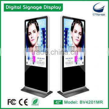 42" touch screen lcd ad display floor standing lcd totem for advertising display BV4201MRT