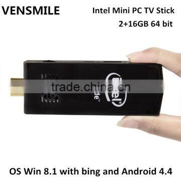 Vensmile wintel mini pc W5 android tv magic stick 2+16GB W5 OS intel mini pc W5 tv magic stick wintel mini pc