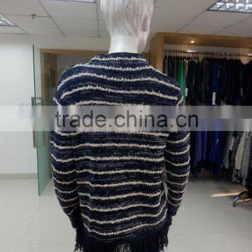 Women Crew Neck Long Sleeve Jacquard Patter on Front and Back 2016 Fall/winter Pullover Sweater photo-2