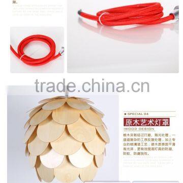 Antique Furniture Style Wood Pendant Lighting With Small Bulbs Lighting for Restaurant JK-8005B-32 LED Pendant Light photo-6