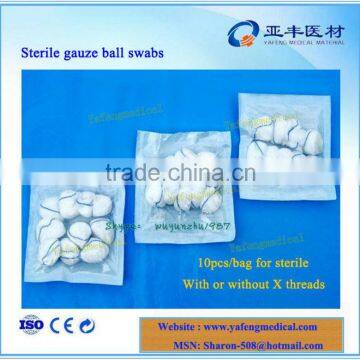 Medical disposable gauze ball sterile