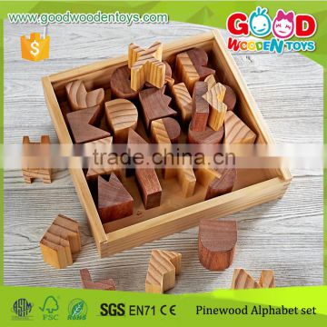 2015 New Arrival Building and Stacking Blocks Set Multi-functional Wood Alphabet Blocks for Education                        
                                                Quality Choice