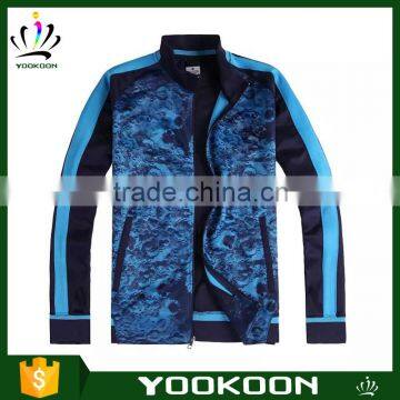 High quality training wear New Style blue soccer jacket