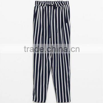 Lsdies striped with lace summer pant