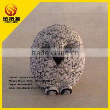 carved hand made owl garden statues