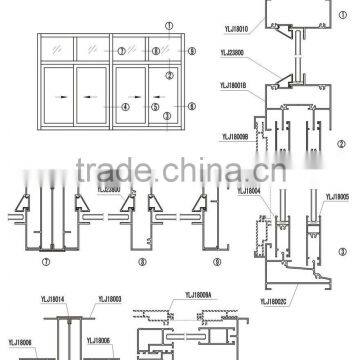 Aluminium sliding window