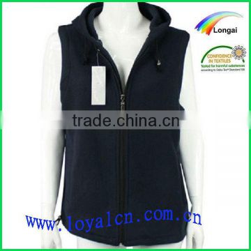 women sleeveless fleece vest