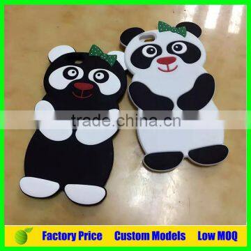 Panda customized silicone mobile 3d phone case for LG G FLEX cell phone back cover case