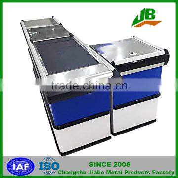 Checkout Counter for supermarket , Cash Register,Cashier Counter checkout counter With Conveyor Belt