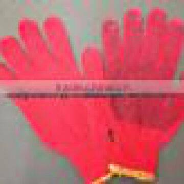 Polyester PVC Dotted White Cotton Work Labor Gloves photo-5