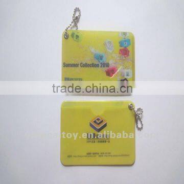 PVC business card holder with logo print freely